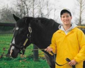 George with Danzig at Claiborne Farm in 2004